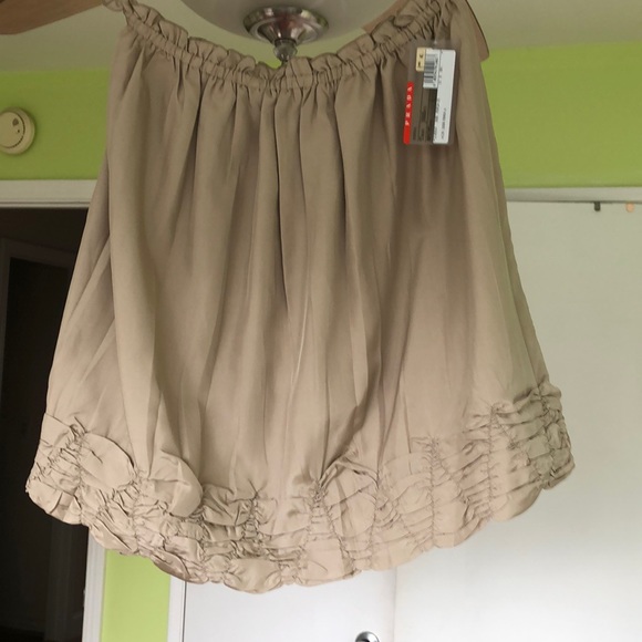 Seta Daino Prada deserts color skirt